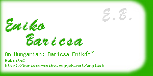 eniko baricsa business card